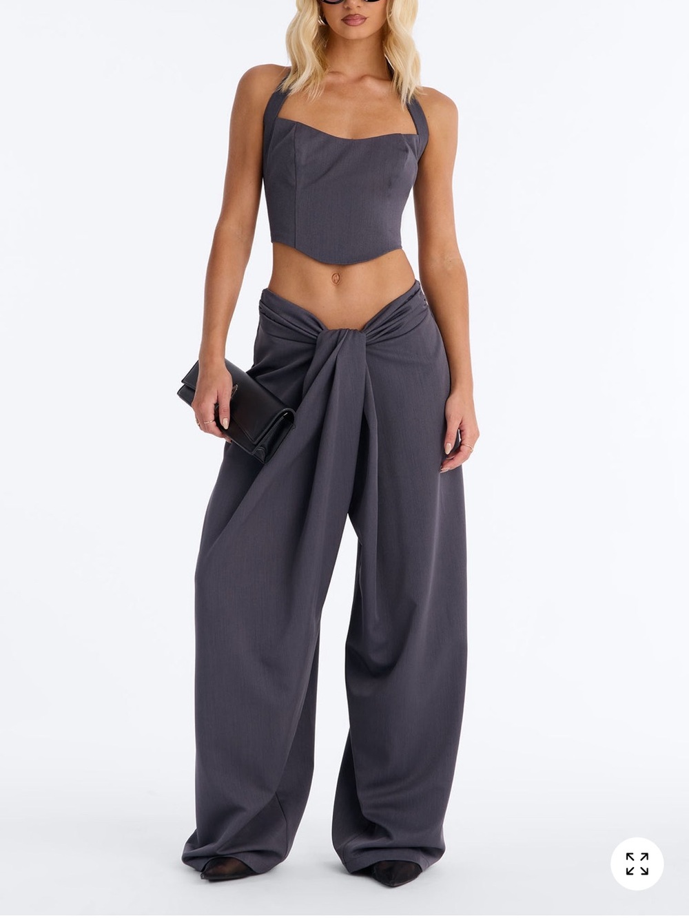 Fashion Nova Pants set in Gray